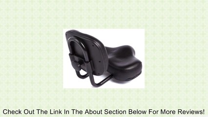 Black Bicycle Seat with Backrest Review