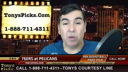 New Orleans Pelicans vs. Philadelphia 76ers Free Pick Prediction NBA Pro Basketball Odds Preview 1-26-2015