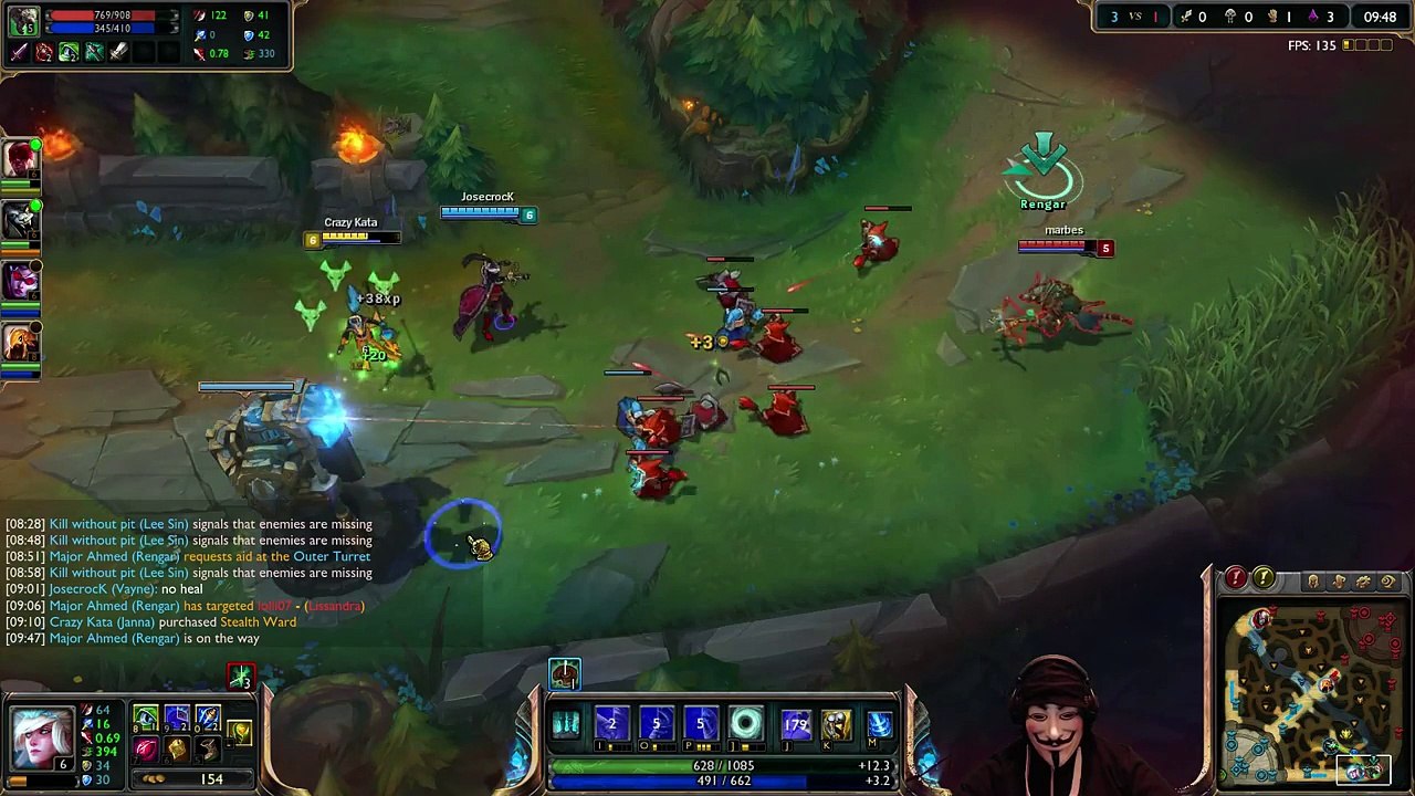 Crazy Kata play Janna @ Normal 5vs5 Fungame - LoL