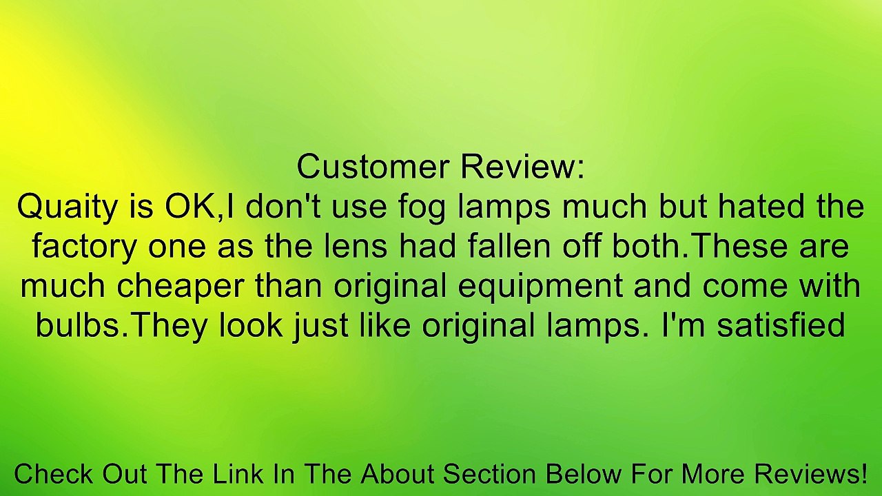 GMC SIERRA/YUKON/YUKON XL PAIR FOG LIGHT 99-02/00-06/00-06 NEW Review