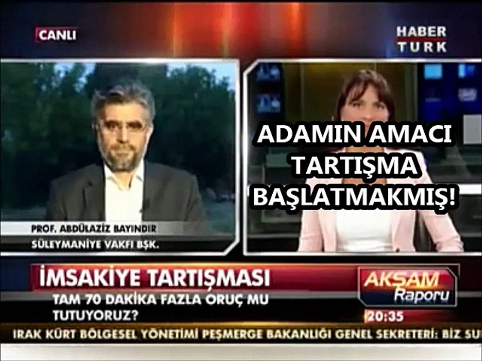 Abdülaziz bayındır imsak 40 dk fazla diyordu 70e çıktı - Önce haram dediğine şimdi helal diyor