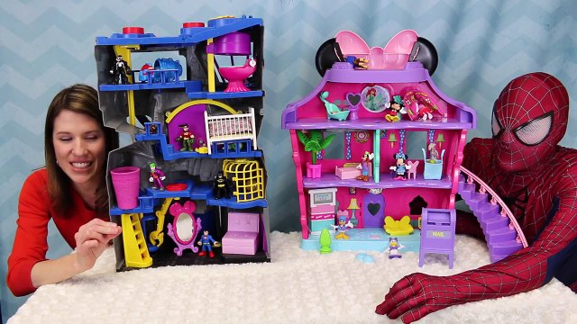 HUGE SURPRISE TOYS CHALLENGE Surprise Toys Batman Minnie Mouse Hunt Spiderman vs DisneyCarToys