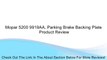 Mopar 5200 9919AA, Parking Brake Backing Plate Review
