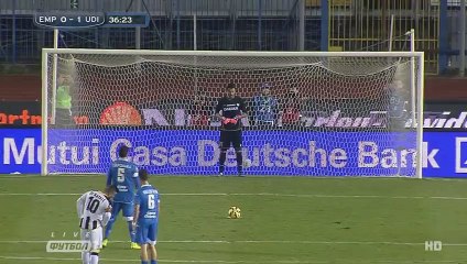 Goal Saponara R. (Penalty) - Empoli 1 - 1 Udinese - Serie A - 26/01/2015