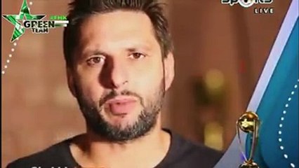 Shahid Afridi message before leaving for World Cup