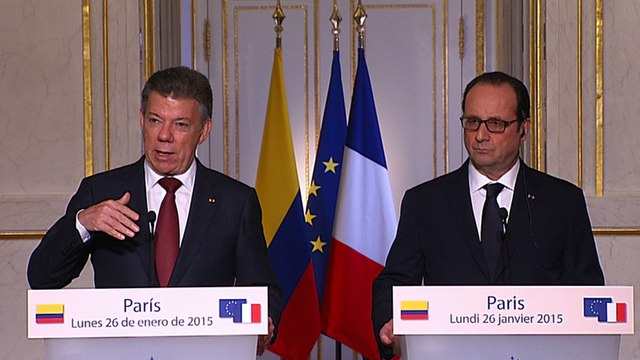 Déclaration conjointe à la presse avec M. Juan Manuel Santos, président de la République de Colombie