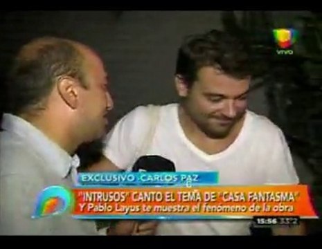 Pedro y elenco Casa Fantasma nota en Intrusos - 26 de Enero