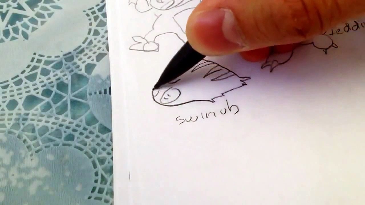 how to draw Pokemons Swinub