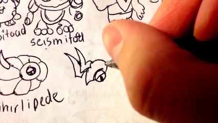 how to draw Pokemons Scolipede