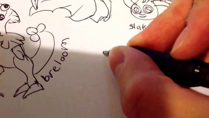 How to draw Pokemons Vigoroth