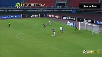 Dribble de Yassine Chikhaoui et raté de Wahbi Khazri - RD Congo vs Tunisie (1-1) | CAN 2015