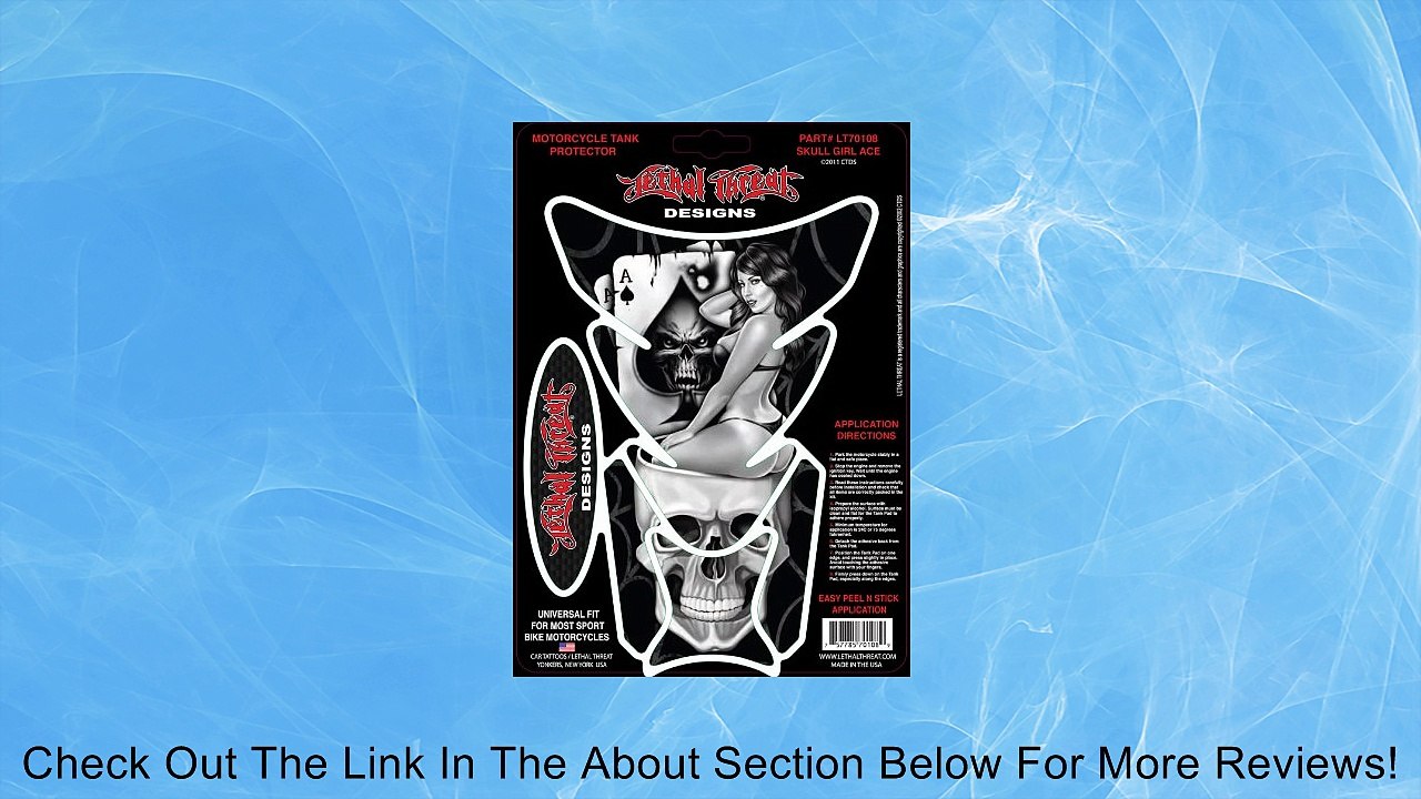 LETHAL THREAT Tank Pad SKULL GIRL ACE Product code YSLT70108 Review