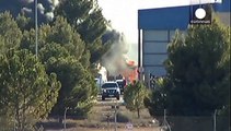 مقتل 10 أشخاص على الاقل في حادث تحطم طائرة عسكرية يونانية باسبانيا