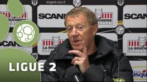 Conférence de presse Angers SCO - Stade Brestois 29 (1-2) : Stéphane MOULIN (SCO) - Alex  DUPONT (SB29) - 2014/2015