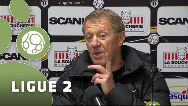 Conférence de presse Angers SCO - Stade Brestois 29 (1-2) : Stéphane MOULIN (SCO) - Alex DUPONT (SB29) - 2014/2015