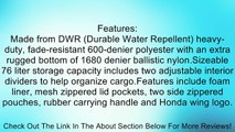 Honda Genuine Accessories Soft ATV Rack Bag Rear - 08L56-HN8-100B Review