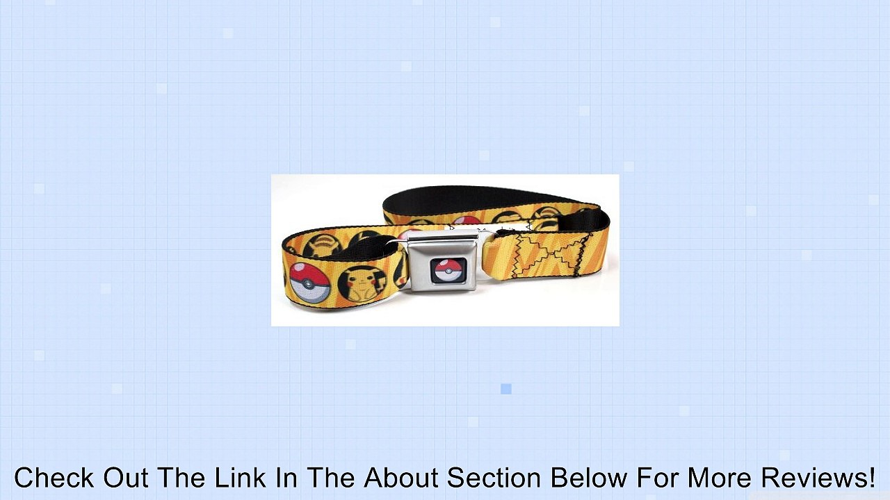 Pokemon Pikachu and Pokeballs Seatbelt Belt Review