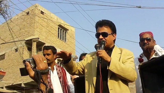 Ayaz Latif Palijo's Urdu speech in Shahdadpur Bedari March 25 Jan 2015