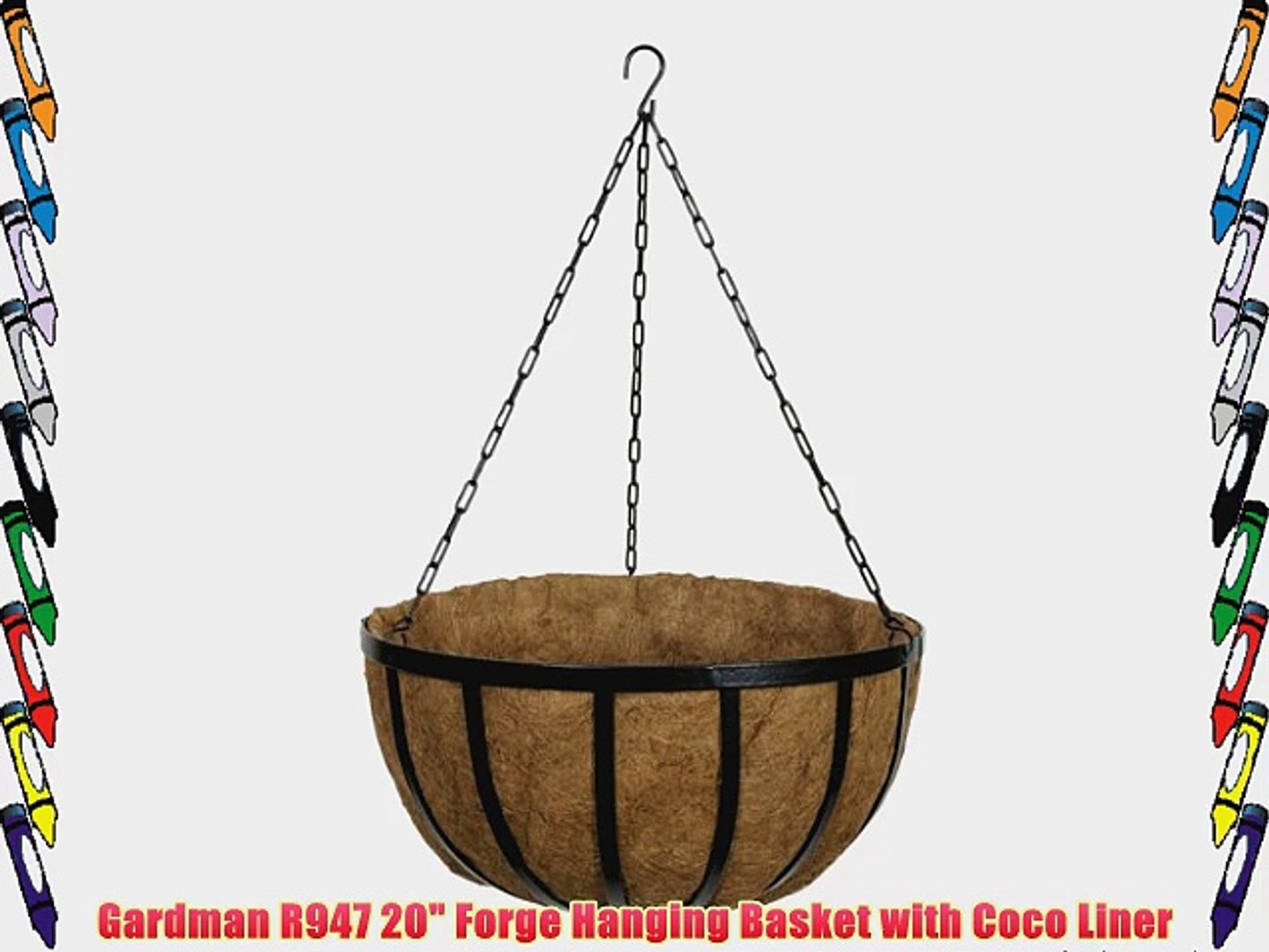 Gardman R947 20 Forge Hanging Basket With Coco Liner Video Dailymotion