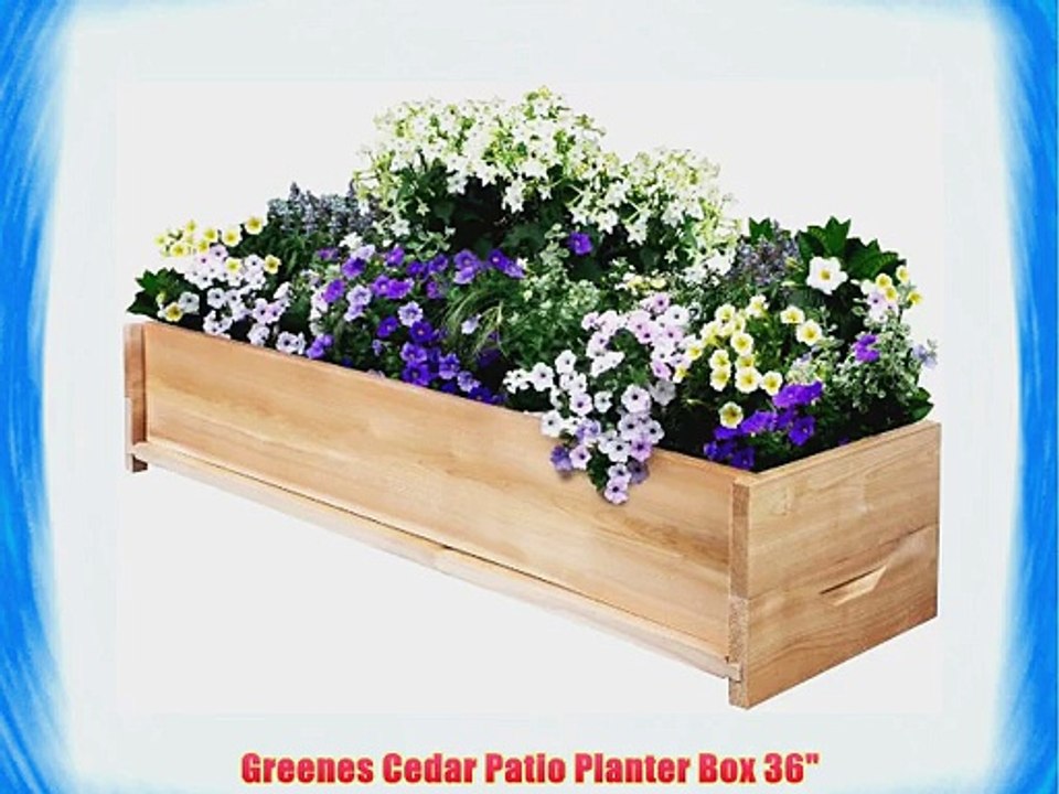 Greenes Cedar Patio Planter Box 36