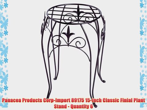 Panacea Products Corp-Import 89175 15-Inch Classic Finial Plant Stand - Quantity 6