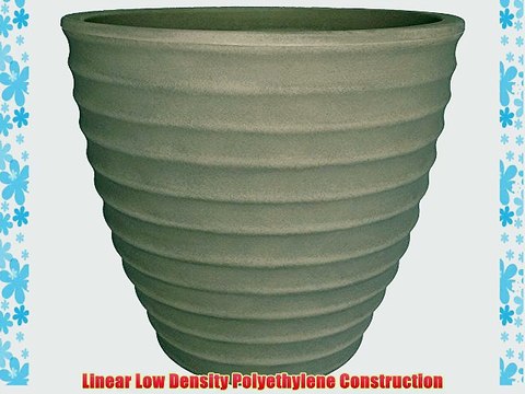 Planters Online Resin Bee Hive Planter Dove Gray Finish 20-Inch