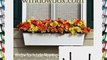 Tapered Galvanized Window Box - White - 36 Inch | Includes 8 Inch Shelf Bracket Pair