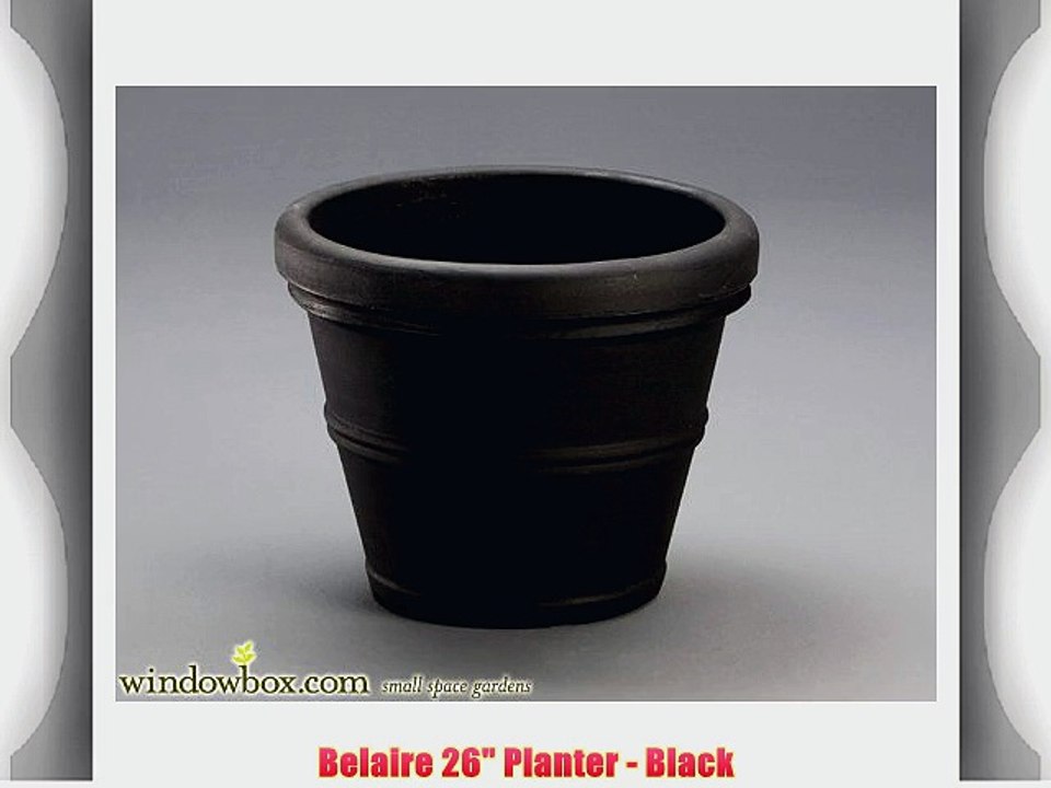 Belaire 26 Planter - Black