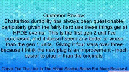 ChatterBox Student Racing Headset for the TP2 - Black Review