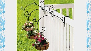 Hanging Planters with Coco Liner. Stunning Set of 3 Rail Planters Are Great for the Porchdeckand