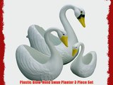 White Swan Planter 3 piece Set: Classic Union Products Yard Decorations - Made in the USA!