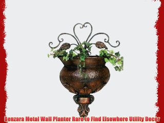 Benzara Metal Wall Planter Rare to Find Elsewhere Utility Decor