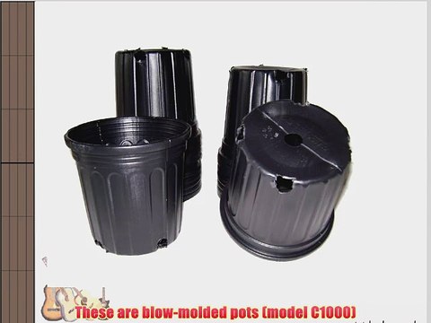 12 NEW Plastic Nursery 3 Gallon Trade POT ~ Actual Volume: 2.296 Gallons