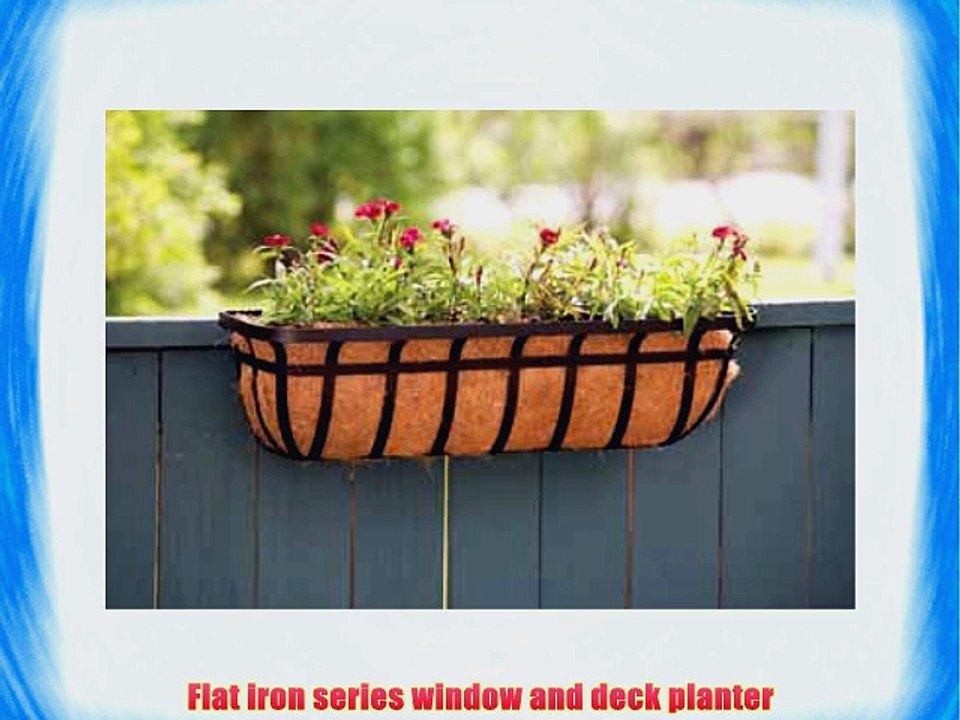 Panacea Products Flat Iron Series 30-inch (30) Window/Deck Planter Black
