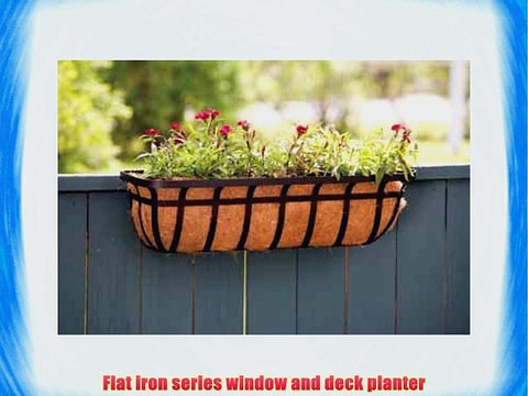Panacea Products Flat Iron Series 30-inch (30) Window/Deck Planter Black