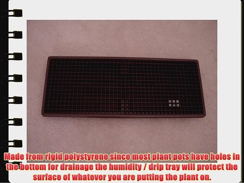 Double Pack plant Watering Tray Plant Watering Humidity Tray 102 (26 x 10.5 x 2-1/4) Double