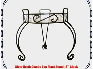 River North Combo Top Plant Stand 13 Black