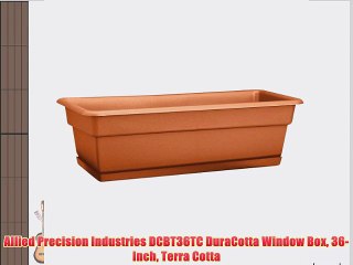 Allied Precision Industries DCBT36TC DuraCotta Window Box 36-Inch Terra Cotta