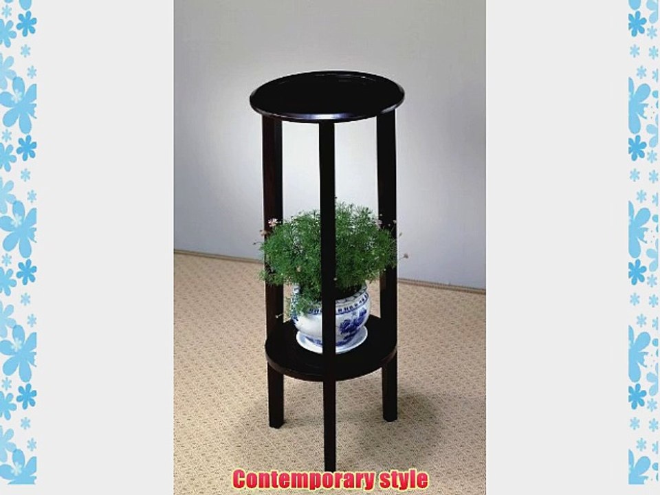 Accent Plant Stand in Cappuccino Finish