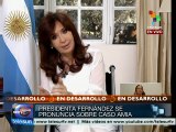 Anuncia Cristina Fernández nuevo Sistema de Inteligencia de Argentina