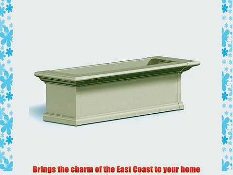 Yorkshire Rectangular Window Box Planter Size: 3 Feet Color: White