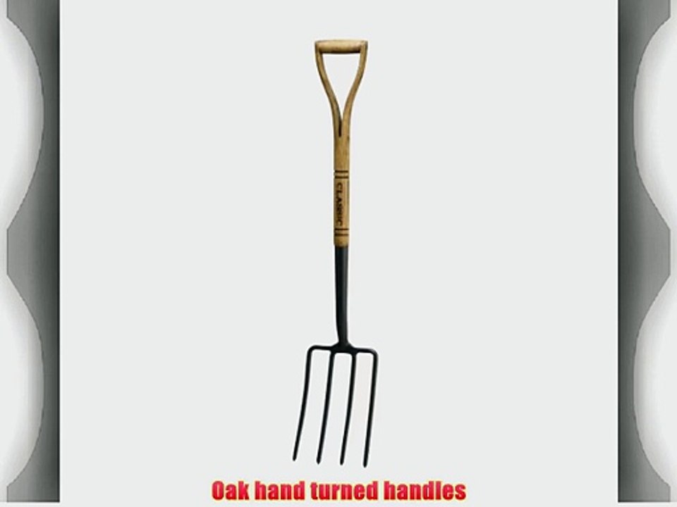 Flexrake CLA106 Classic D Handle Digging Fork with 40-Inch Handle