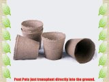 50 NEW Round Jiffy Peat Pots Size 4.5x4 ~ Pots Are 4.5 Inch Round At the Top and 4 Inch Deep.