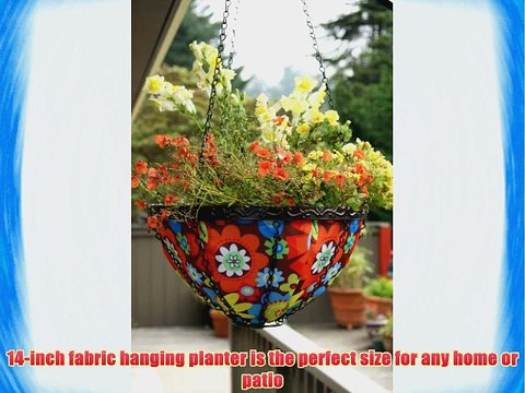 Toland Home Garden Bright Blooms 14-Inch Hanging Art Planter 202037