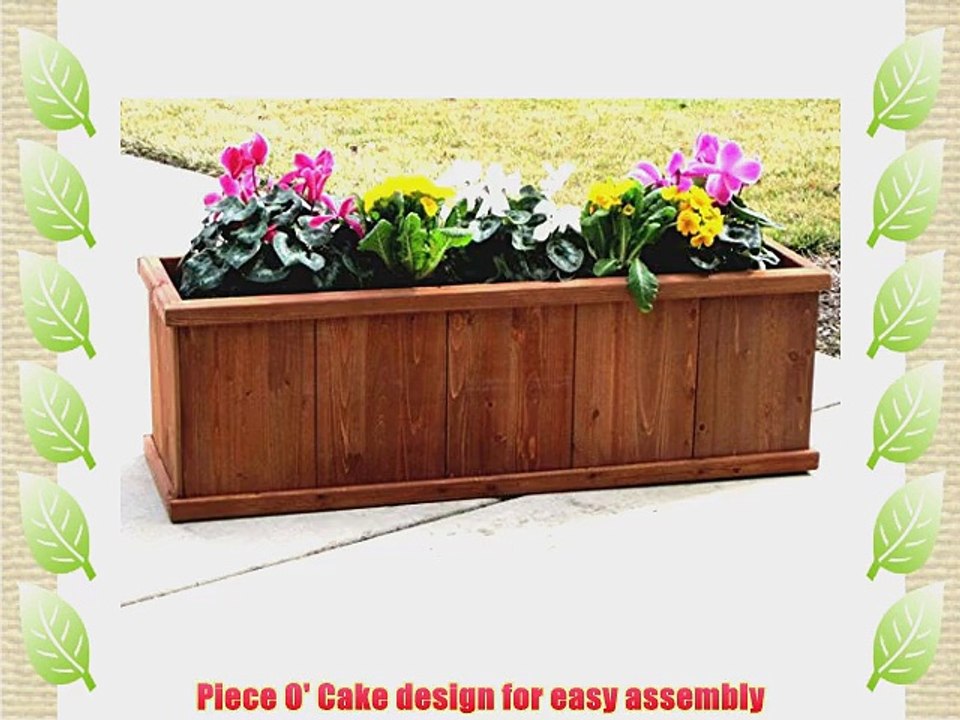 Outerior Decor Products Outerior Decor Products Gran Robusto Rectangular Cedar Planter - 48