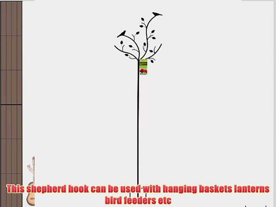 Gardman R228 Bird and Branch Shepherd Hook - Espresso - 64 high