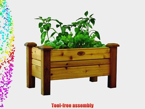 Gronomics PB 18-34S Planter Box 18-Inch by 34-Inch by 19-Inch Finished