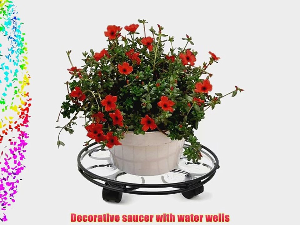 Plastec SC14BK Saucer Caddy Deluxe Black 14-Inch
