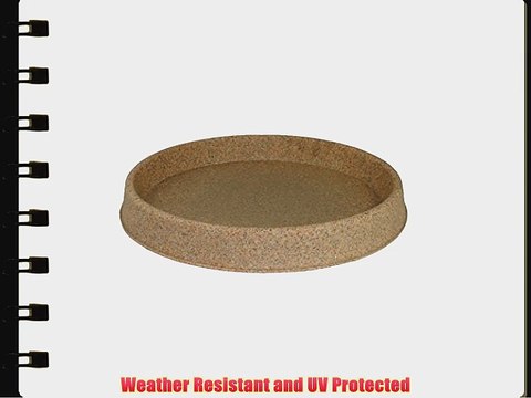 Tusco Products TR30SS Round Saucer 30-Inch Diameter Sandstone