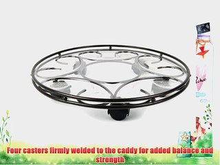 Plastec 17-Inch Rust Deluxe Saucer Caddy SC17RT